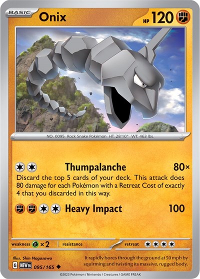 Onix (Scarlet and Violet: 151) Light Play