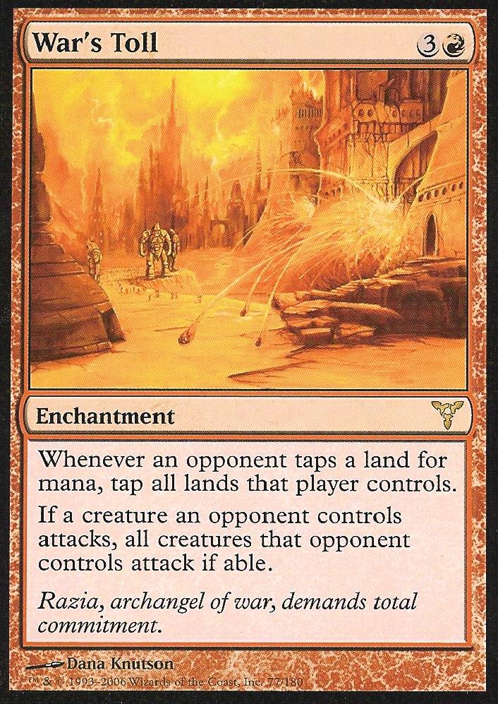 War's Toll (Dissension) Light Play