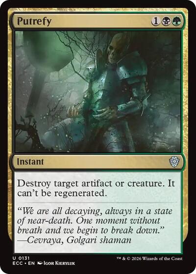 Putrefy (Commander: Lorwyn Eclipsed) Light Play