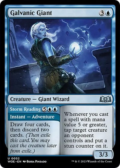 Galvanic Giant (Wilds of Eldraine) Light Play Foil