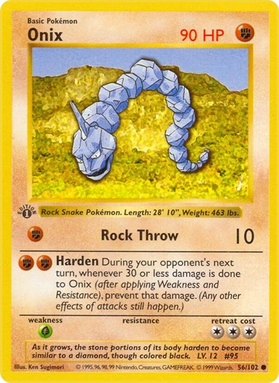 Onix (Base Set (Shadowless)) Damaged / Poor Unlimited