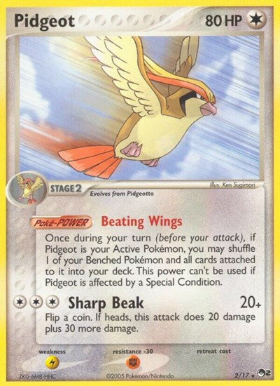 Pidgeot (POP Series 2) Damaged / Poor Holofoil