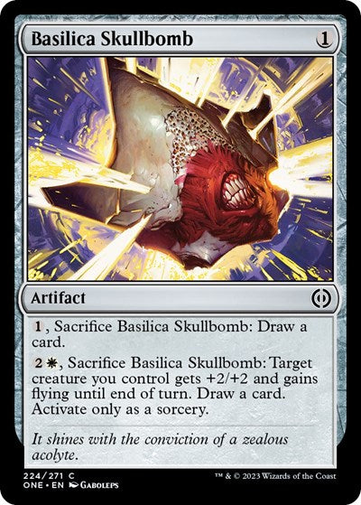 Basilica Skullbomb (Phyrexia: All Will Be One) Light Play Foil