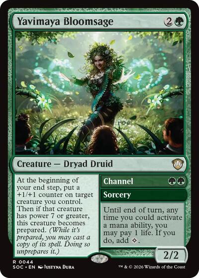 Yavimaya Bloomsage (Commander: Secrets of Strixhaven) Light Play