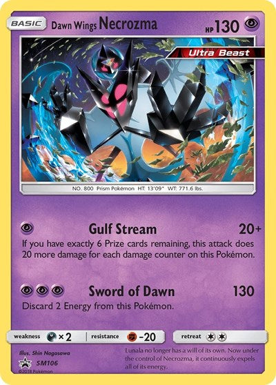 Dawn Wings Necrozma - SM106 (SM Promos) Damaged / Poor Holofoil