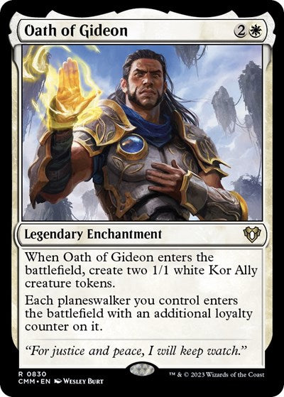 Oath of Gideon (Commander Masters) Light Play