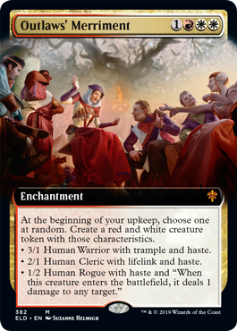 Outlaws Merriment (Extended Art) (Throne of Eldraine) Light Play Foil