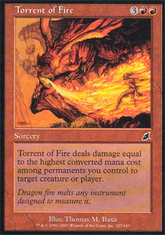 Torrent of Fire (Scourge) Light Play