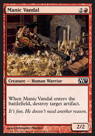 Manic Vandal (Magic 2011 Core Set) Light Play
