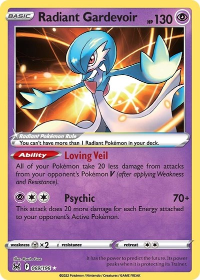 Radiant Gardevoir (SWSH11: Lost Origin) Near Mint Holofoil