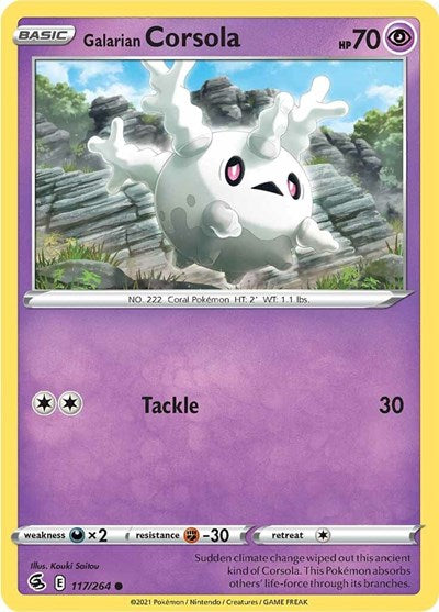 Galarian Corsola (SWSH08: Fusion Strike) Light Play