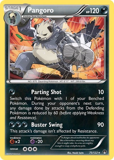 Pangoro (XY - BREAKpoint) Heavy Play Reverse Holofoil