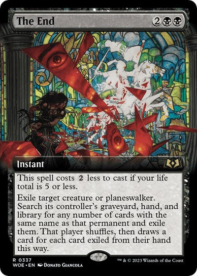The End (Extended Art) (Wilds of Eldraine) Light Play Foil