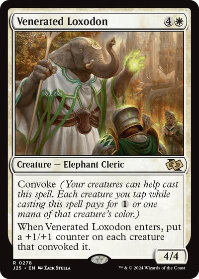 Venerated Loxodon (Foundations Jumpstart) Light Play