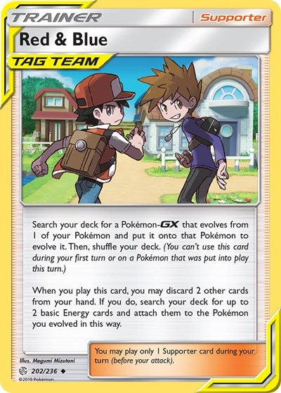 Red & Blue (SM - Cosmic Eclipse) Light Play Reverse Holofoil