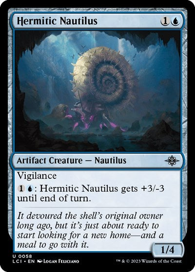 Hermitic Nautilus (The Lost Caverns of Ixalan) Light Play Foil