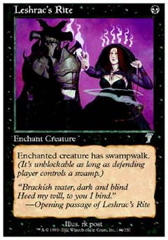 Leshrac's Rite (7th Edition) Light Play