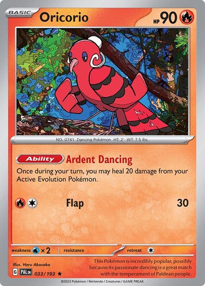 Oricorio (SV02: Paldea Evolved) Light Play Reverse Holofoil