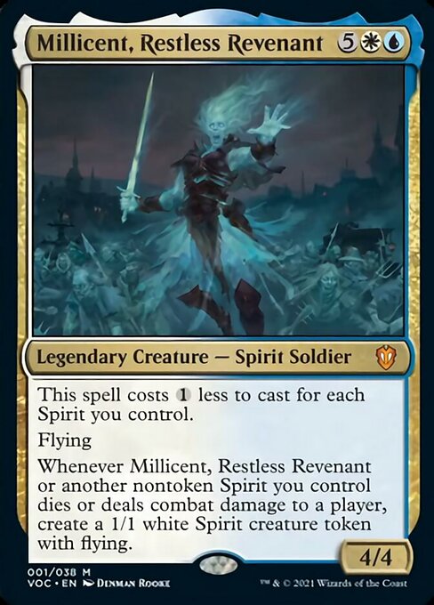 Millicent, Restless Revenant (Commander 2021 Crimson Vow) Heavy Play Foil