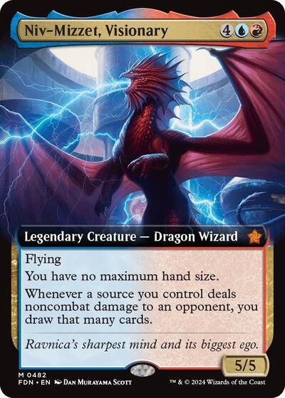 Niv-Mizzet, Visionary (Extended Art) (Foundations) Near Mint Foil