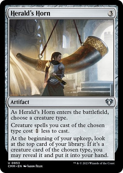 Herald's Horn (Commander Masters) Light Play
