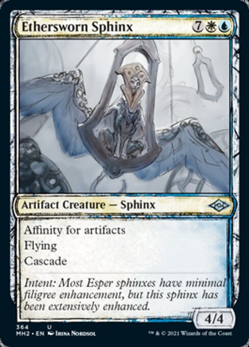 Ethersworn Sphinx (Showcase) (Modern Horizons 2) Damaged / Poor