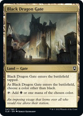 Black Dragon Gate (Commander Legends: Battle for Baldur's Gate) Light Play Foil