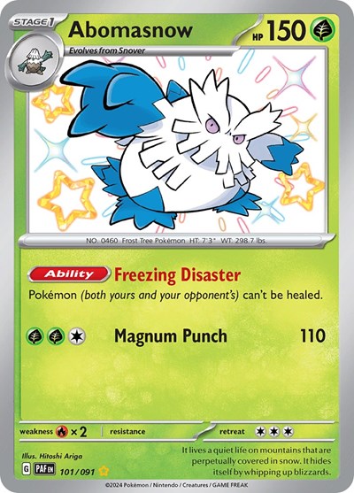 Abomasnow (SV: Paldean Fates) Light Play Holofoil