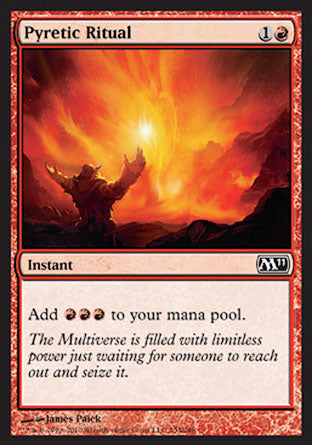 Pyretic Ritual (Magic 2011 Core Set) Heavy Play