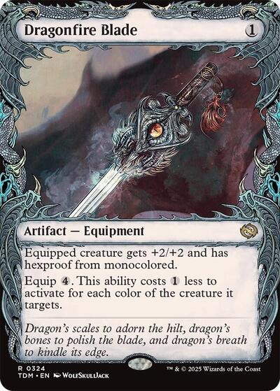 Dragonfire Blade (Showcase) (Tarkir: Dragonstorm) Near Mint