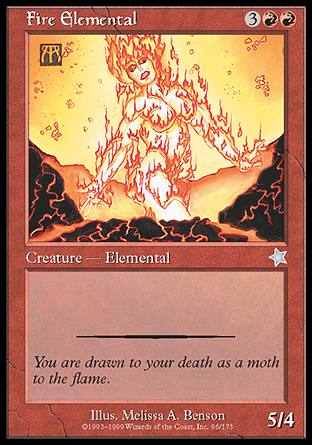Fire Elemental (Starter 1999) Light Play