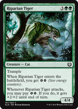 Riparian Tiger (Kaladesh) Light Play