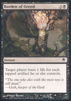 Burden of Greed (Darksteel) Light Play