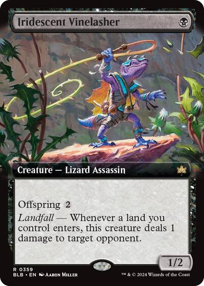 Iridescent Vinelasher (Extended Art) (Bloomburrow) Near Mint Foil
