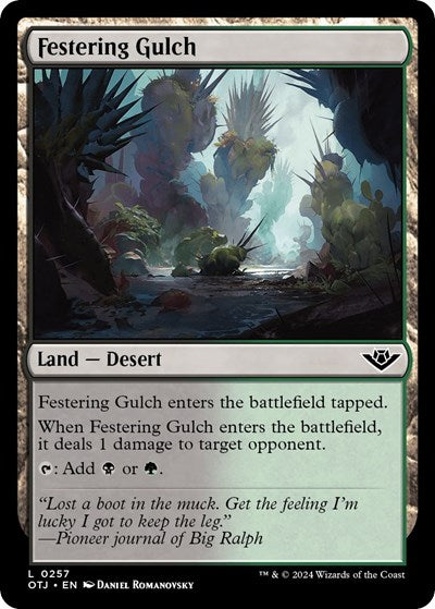 Festering Gulch (Outlaws of Thunder Junction) Light Play Foil