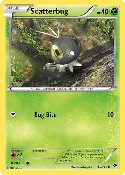 Scatterbug (XY Base Set) Medium Play