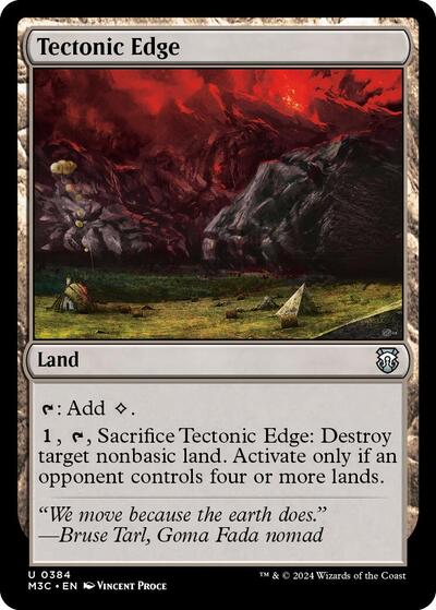 Tectonic Edge (Commander: Modern Horizons 3) Light Play
