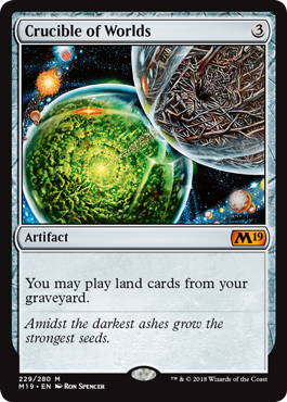 Crucible of Worlds (Magic 2019 Core Set) Near Mint