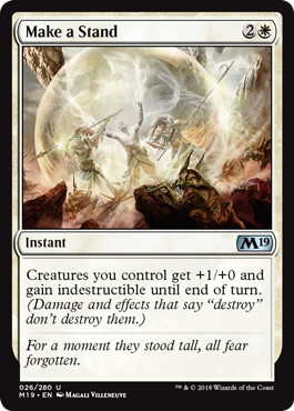 Make a Stand (Magic 2019 Core Set) Light Play