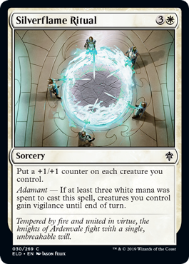 Silverflame Ritual (Throne of Eldraine) Light Play Foil