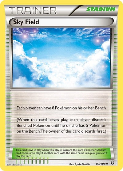Sky Field (XY Roaring Skies) Medium Play Reverse Holofoil