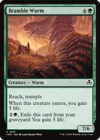 Bramble Wurm (Innistrad Remastered) Light Play