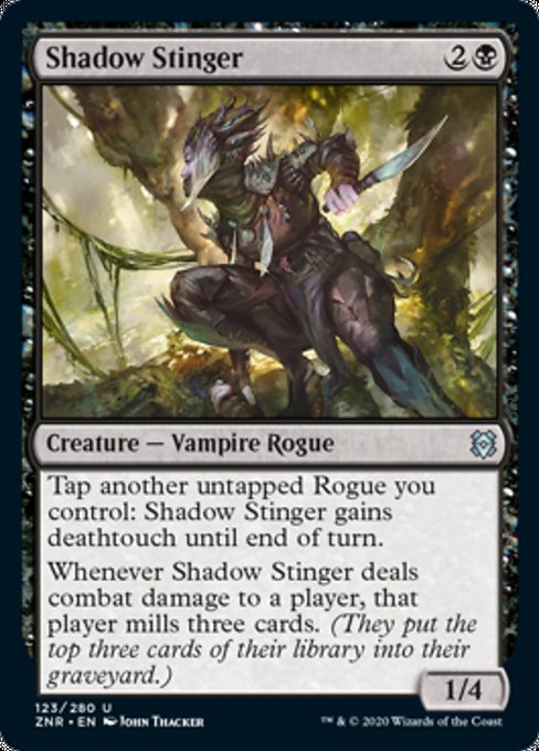 Shadow Stinger (Zendikar Rising) Light Play