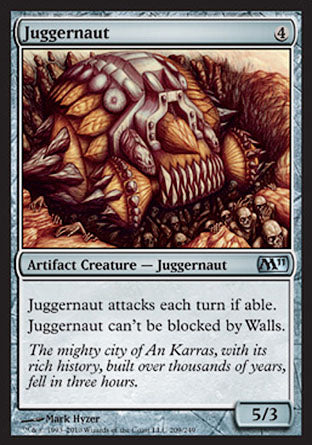 Juggernaut (Magic 2011 Core Set) Light Play