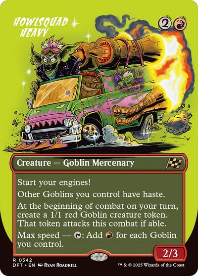 Howlsquad Heavy (Borderless) (Aetherdrift) Light Play Foil