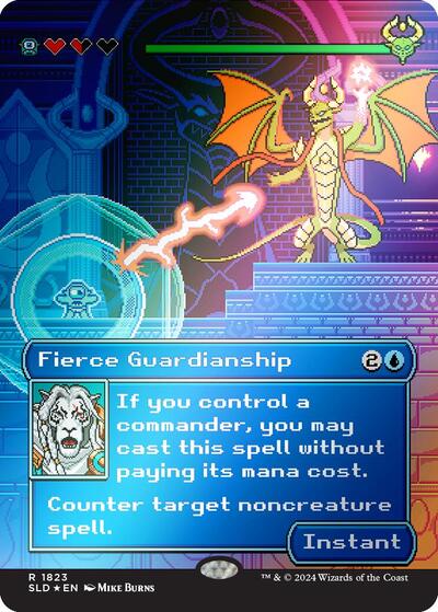 Fierce Guardianship (Rainbow Foil) (Secret Lair) Light Play Foil