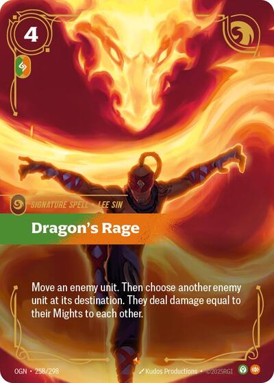 Dragon's Rage (Origins) Light Play Foil