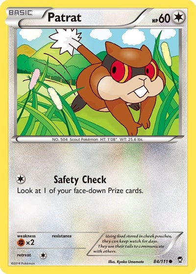 Patrat (XY - Furious Fists) Light Play Reverse Holofoil