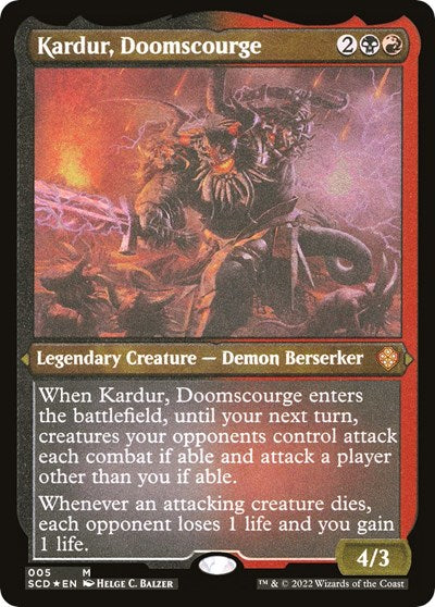 Kardur, Doomscourge (Foil Etched) (Commander 2022 Starter Decks) Near Mint Foil