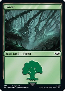 Forest (317) (Universes Beyond: Warhammer 40K) Light Play